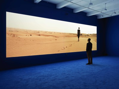 Isaac Julien. PLAYTIME, 2013. Installation view, Metro Pictures, New York, 2013. Courtesy the artist and Metro Pictures, New York. Photograph by Genevieve Hanson
