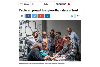 public art project to explore the nature of trust