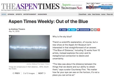 aspen times weekly: out of the blue
