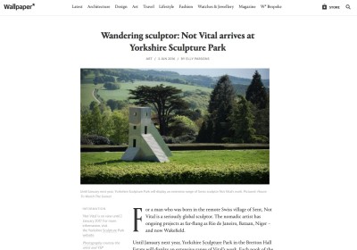 swiss artist not vital takes over yorkshire sculpture park