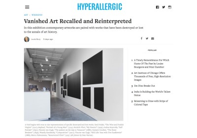 vanished art recalled and reinterpreted