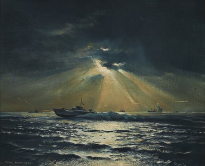 Sir Peter Markham Scott , Moonlight Attack, 1943