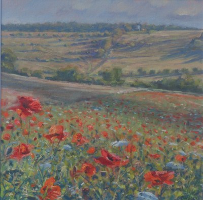 Laurence Dingley , Morning Poppies, Turville