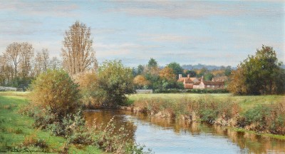 Peter Symonds , Early November, Lower Fittleworth from the Rother