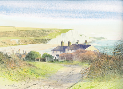 Gordon Rushmer , Coastguard Cottages, Cuckmere Haven and the Seven Sisters