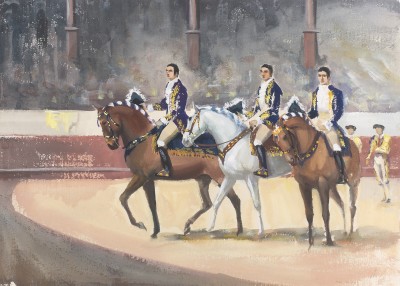 John Rattenbury Skeaping , RA, Spanish horses