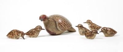 Stephen Henderson , Grey Partridge with chicks