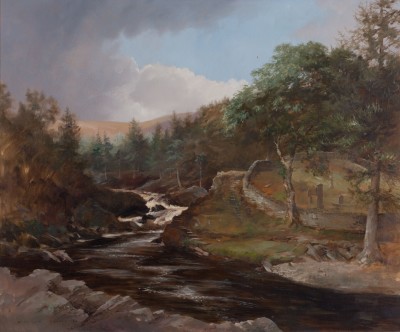 William Garfit , The Falls and Cemetery Pool, River Cassley