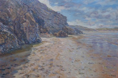 Laurence Dingley , Morning Light, Holywell Bay