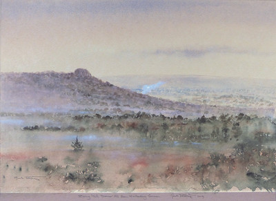 Gordon Rushmer, Rising Mist, Dunner Hill from Wollbeding Common