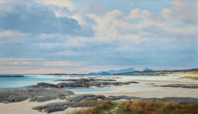 Peter Symonds , The Isles of Eigg and Rum from Sanna Bay, West Scotland