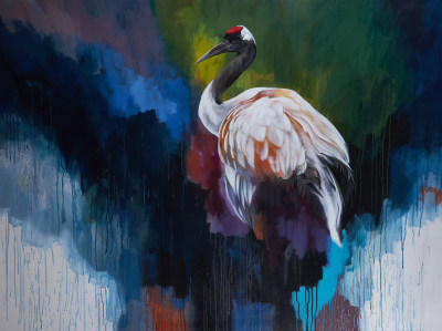 Jim Starr , Red-crowned Crane