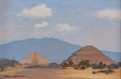 John Webster , Pyramids at Teotihuacan, Mexico