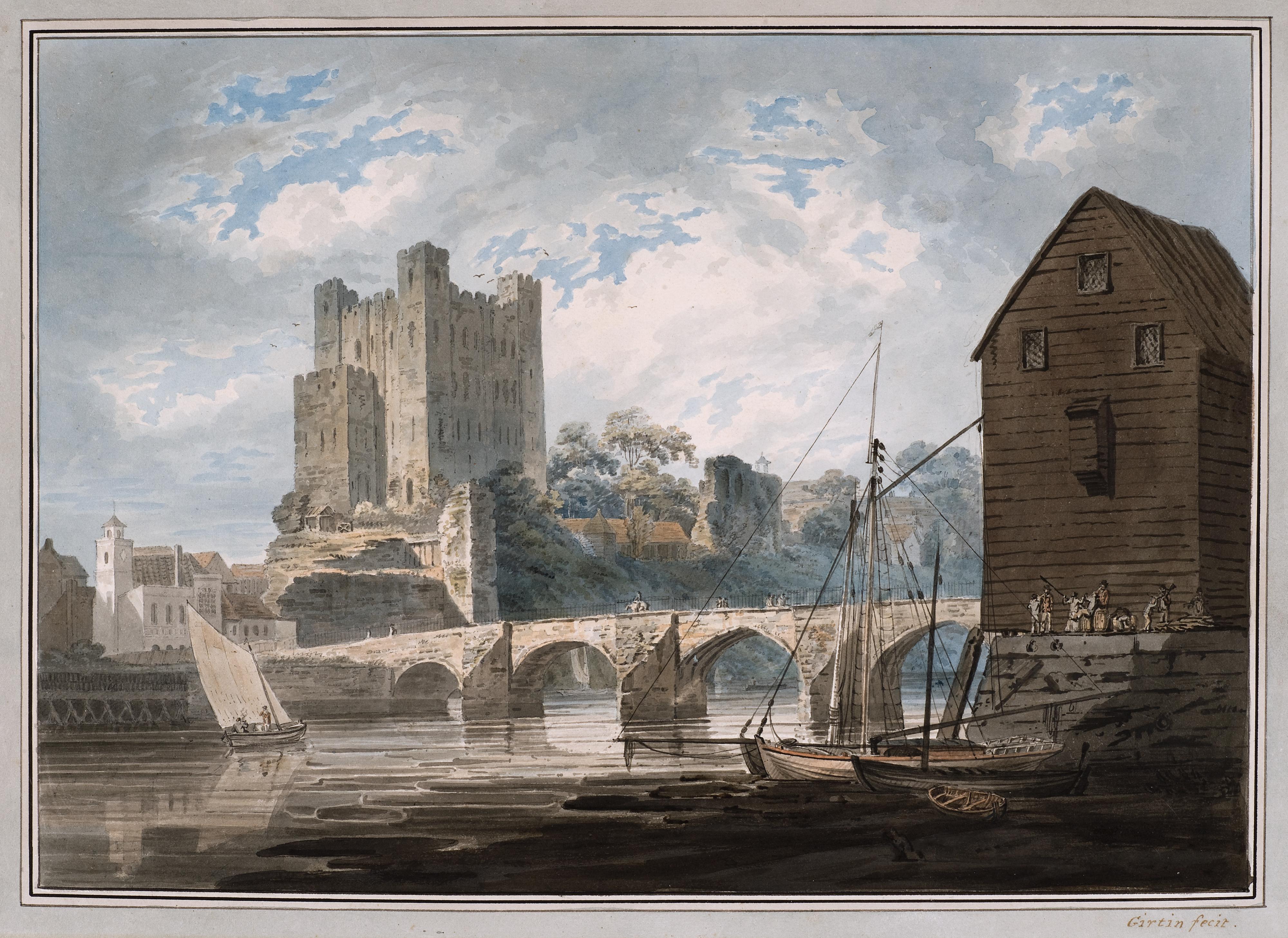 THOMAS GIRTIN , Rochester Castle from the River | Andrew