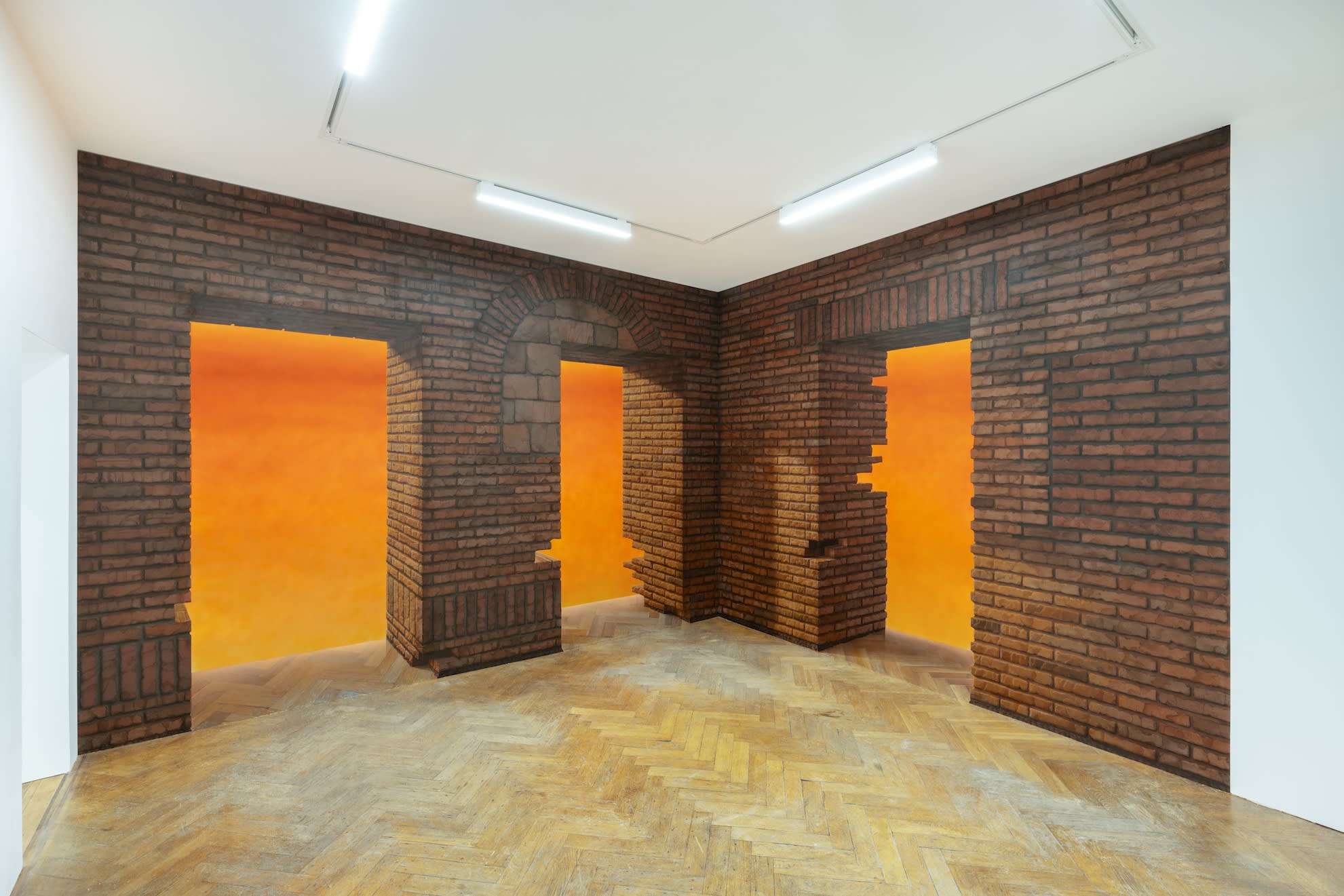 Christopher Page sky mirrored earth mirrored sky, 2023 acrylic on panel