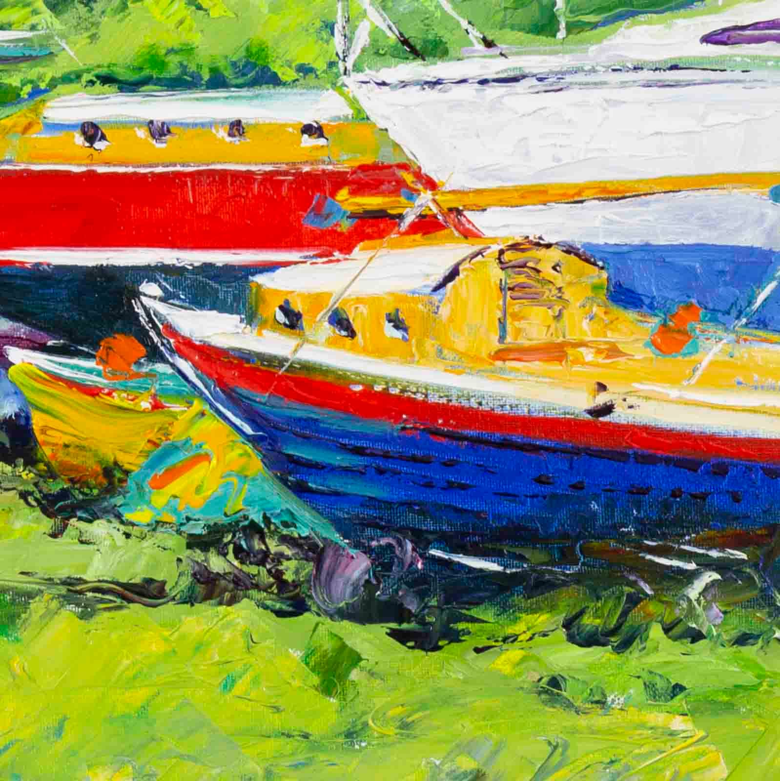 Higgledy-piggledy Boats, Aldeburgh