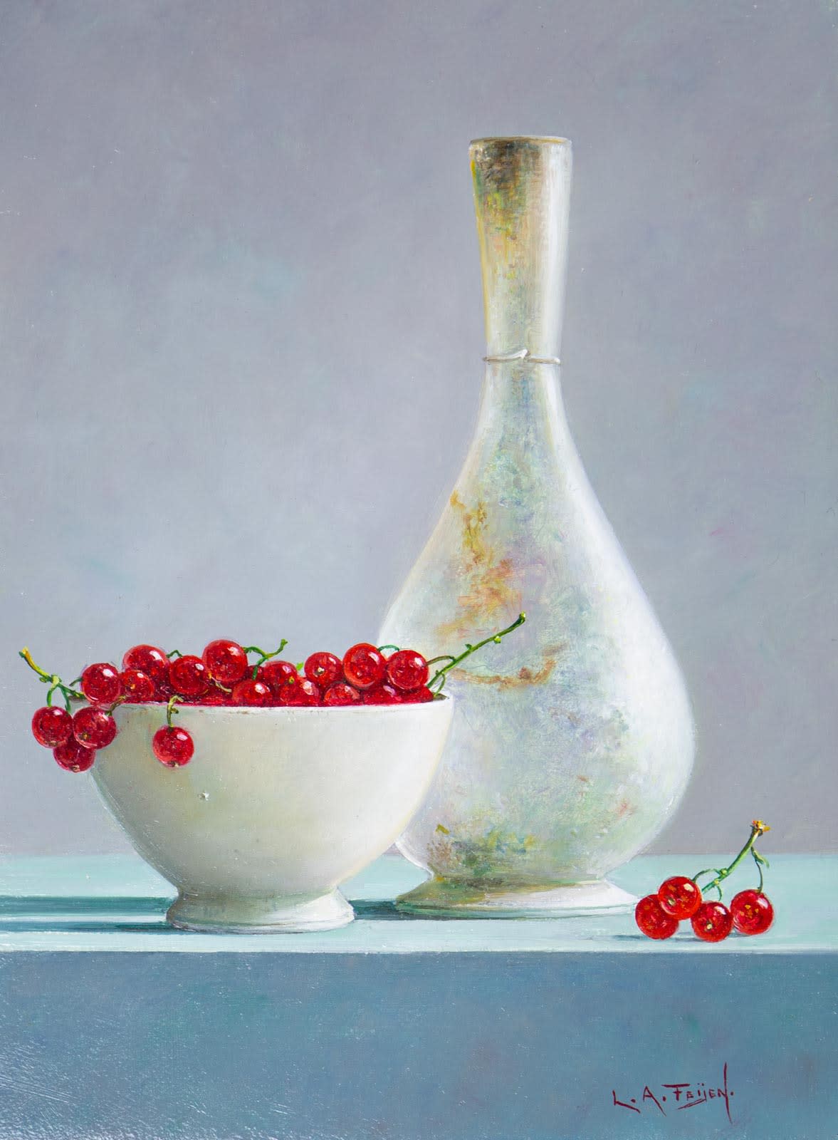 Redcurrants With Vase