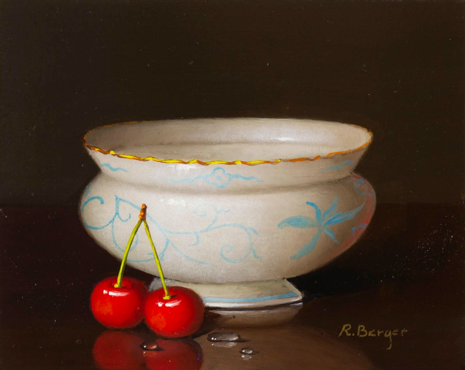 Cherries With Bowl