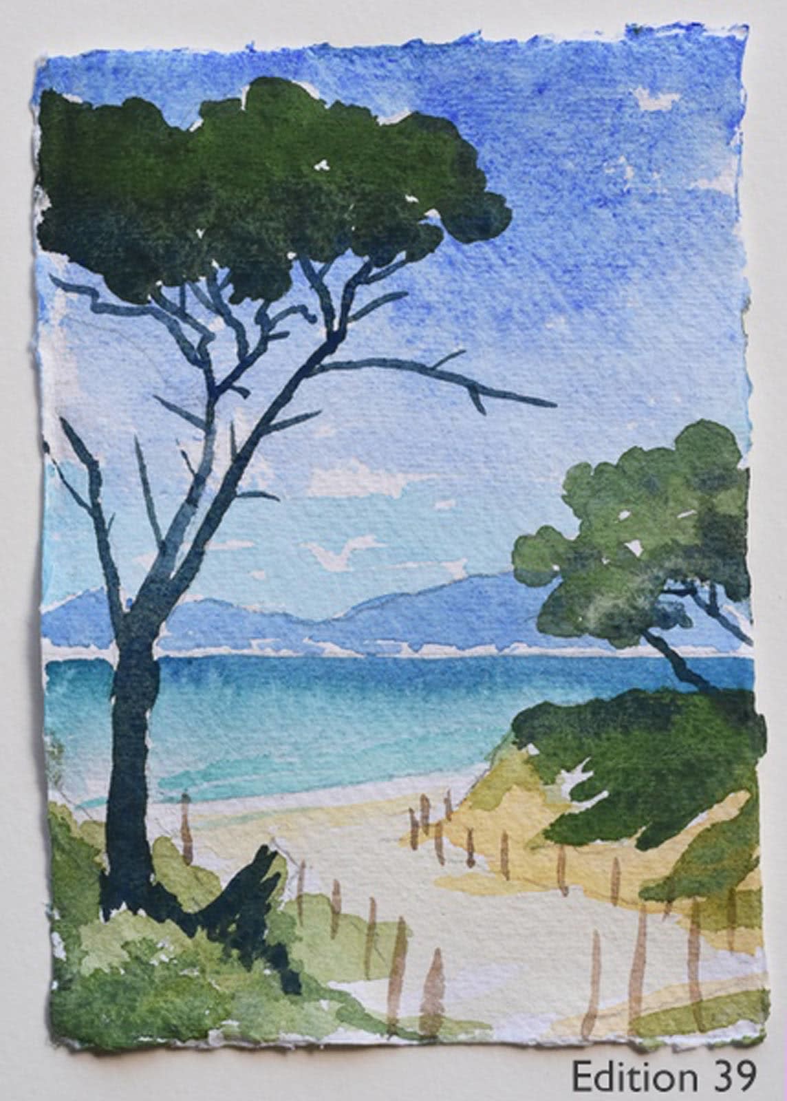 A Journey Through The Landscape, Signed Book (Original Painting Inside)