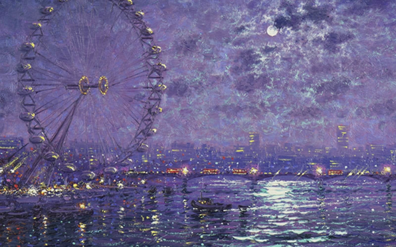 Moonlight Sparkle Across Thames