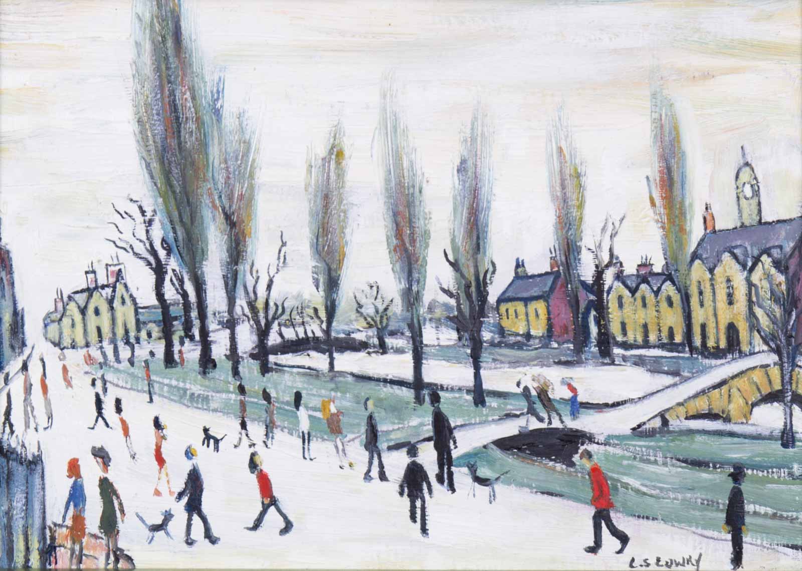 Bourton on the Water Cotswold after L.S.Lowry