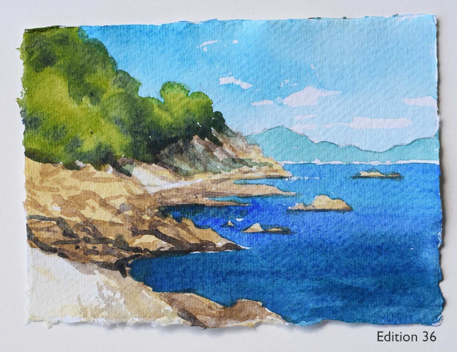 A Journey Through The Landscape, Signed Book (Original Painting Inside)