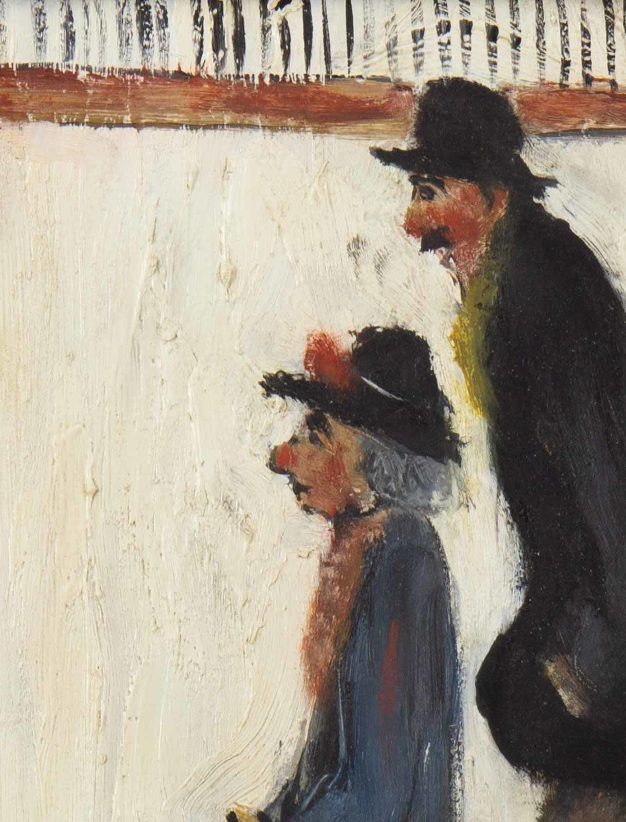 Two Figures Walking after L.S.Lowry