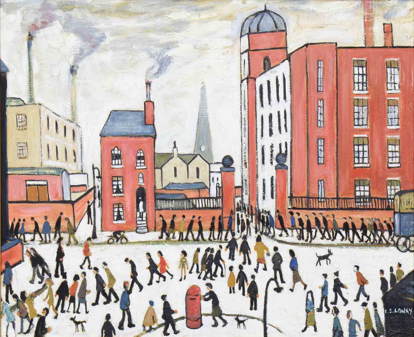 The Rush Hour after L.S.Lowry
