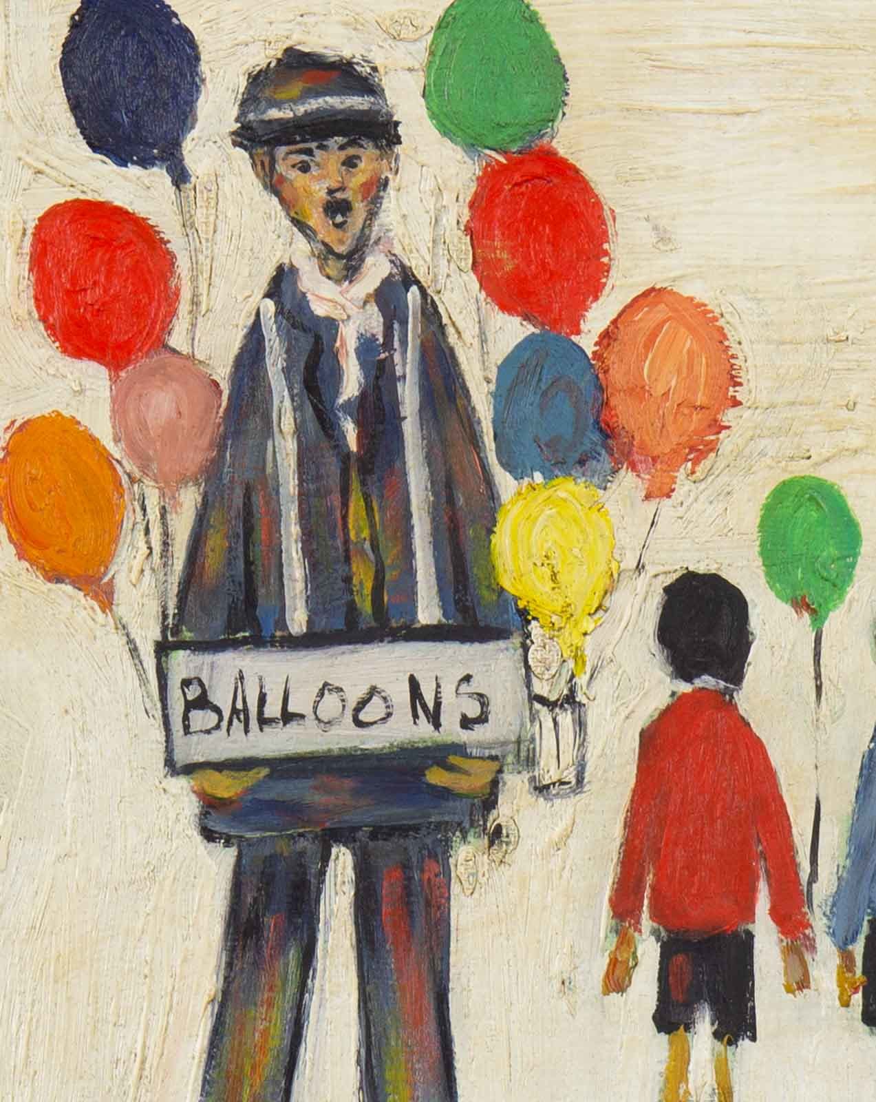 Balloon Seller after L.S.Lowry