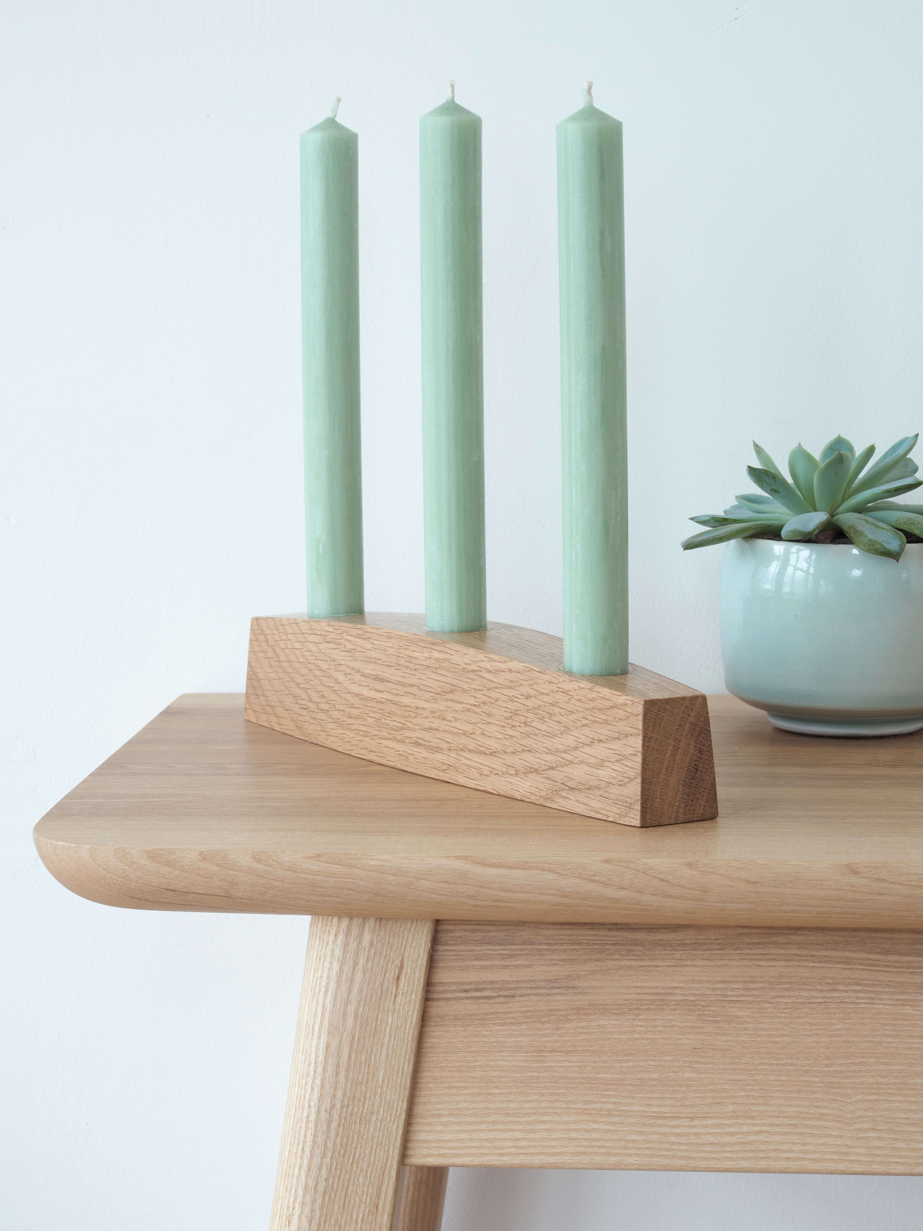 Christian O'Reilly, Oak Candelabra, 2023 Contemporary Applied Arts