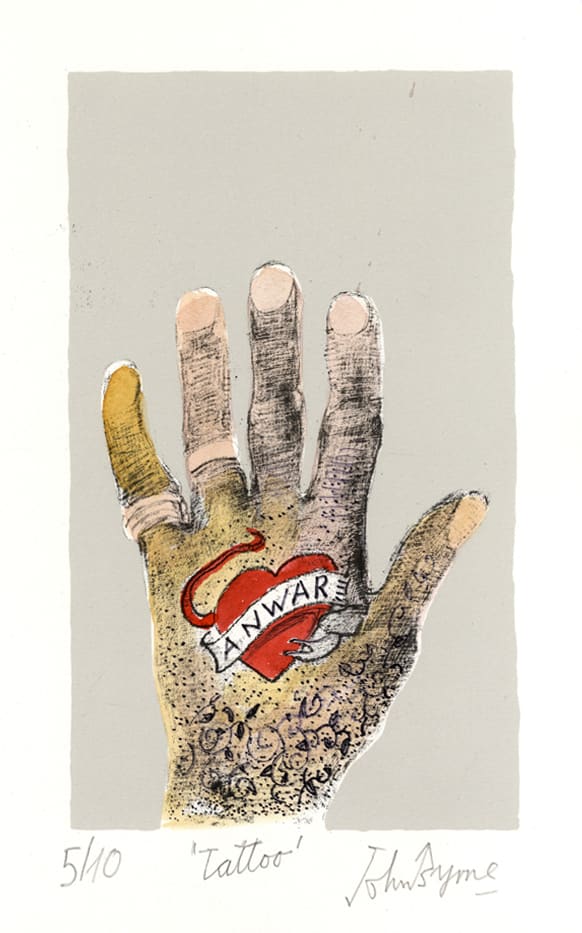 John Byrne, Tattoo, 2020 shop.glasgowprintstudio.co.uk
