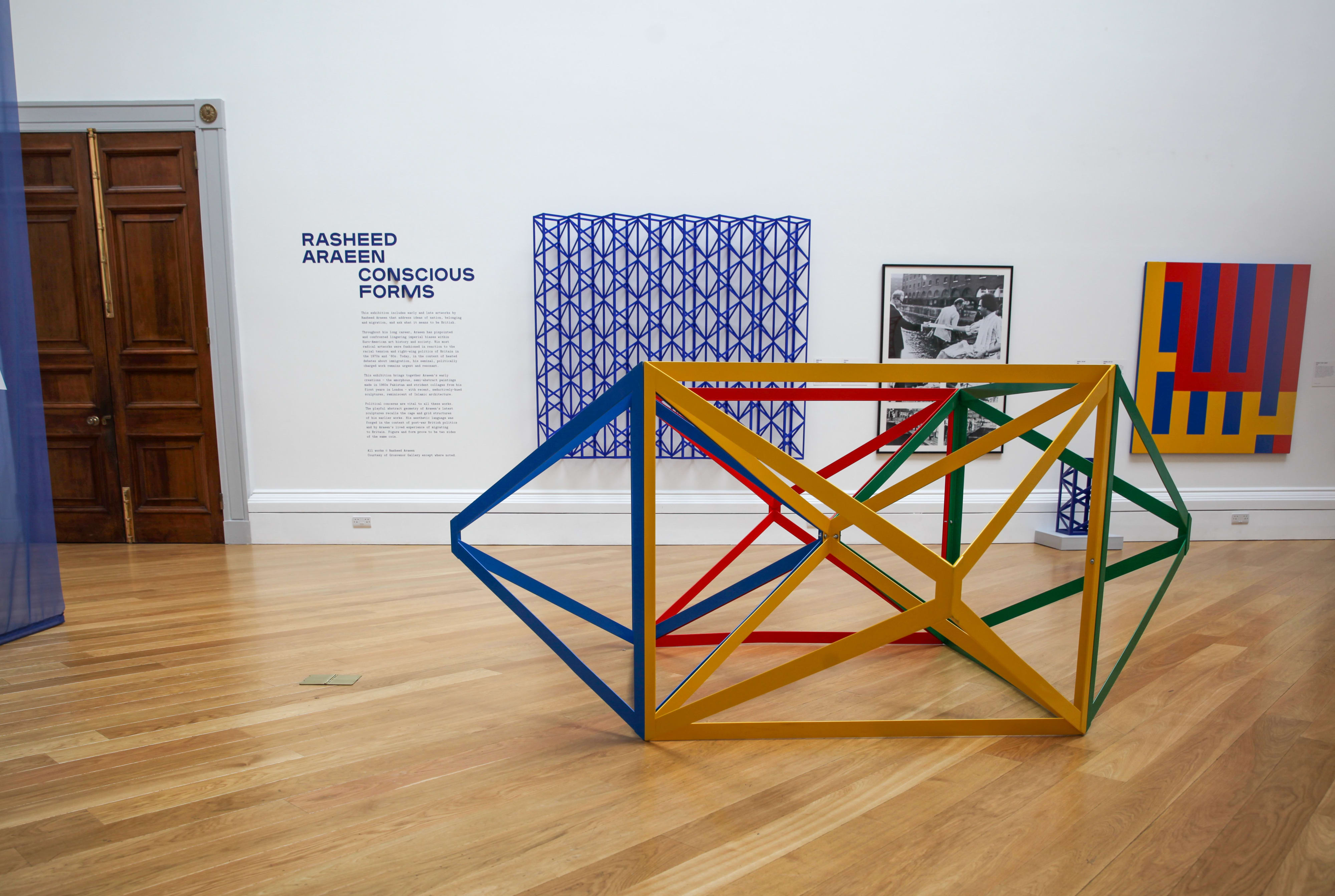 Rasheed Araeen, Bismillah 2A (Red/Yellow/Blue), 2021 | Grosvenor Gallery