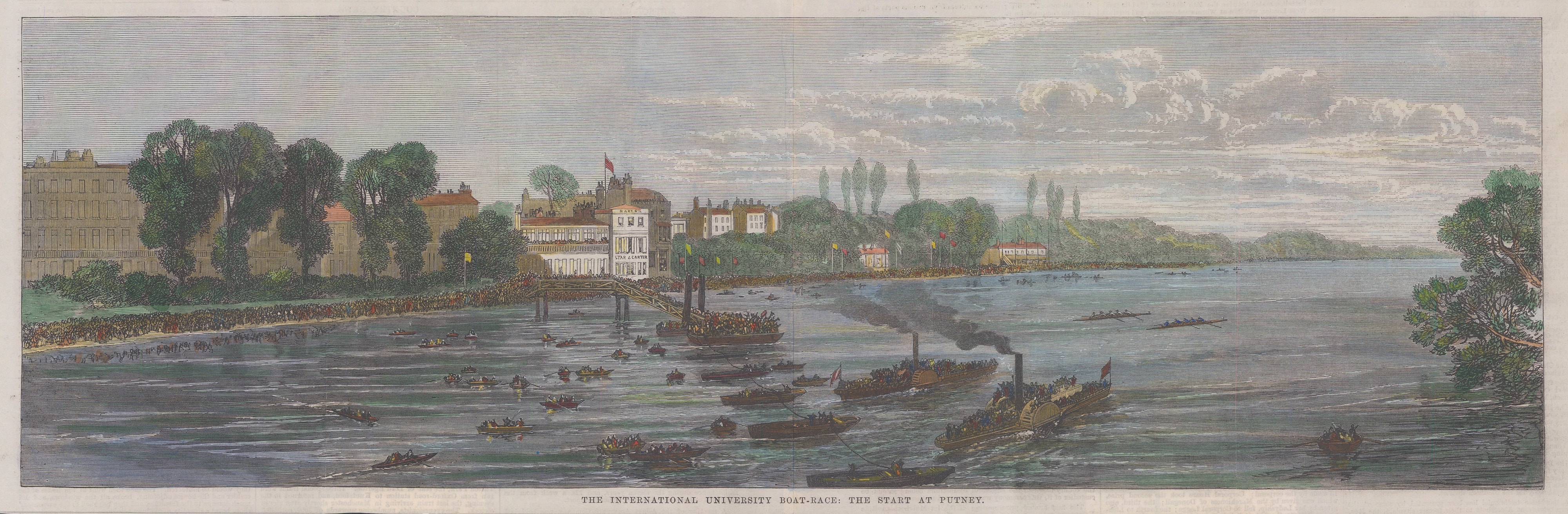 Illustrated London News (ILN), Rowing - Oxford and Cambridge Boat Race ...