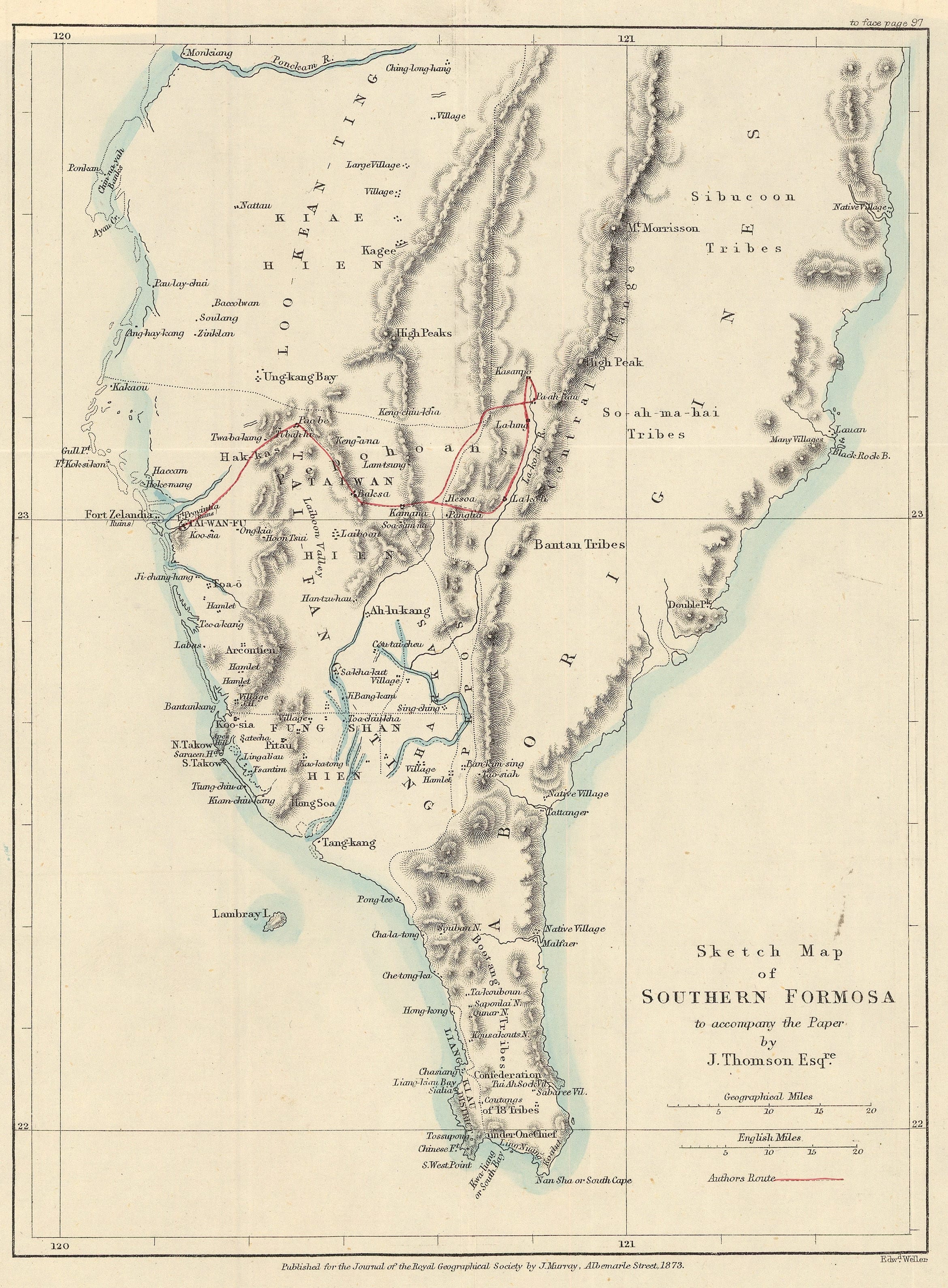 Royal Geographical Society (RGS), Southern Taiwan (Formosa), 1873 | The ...