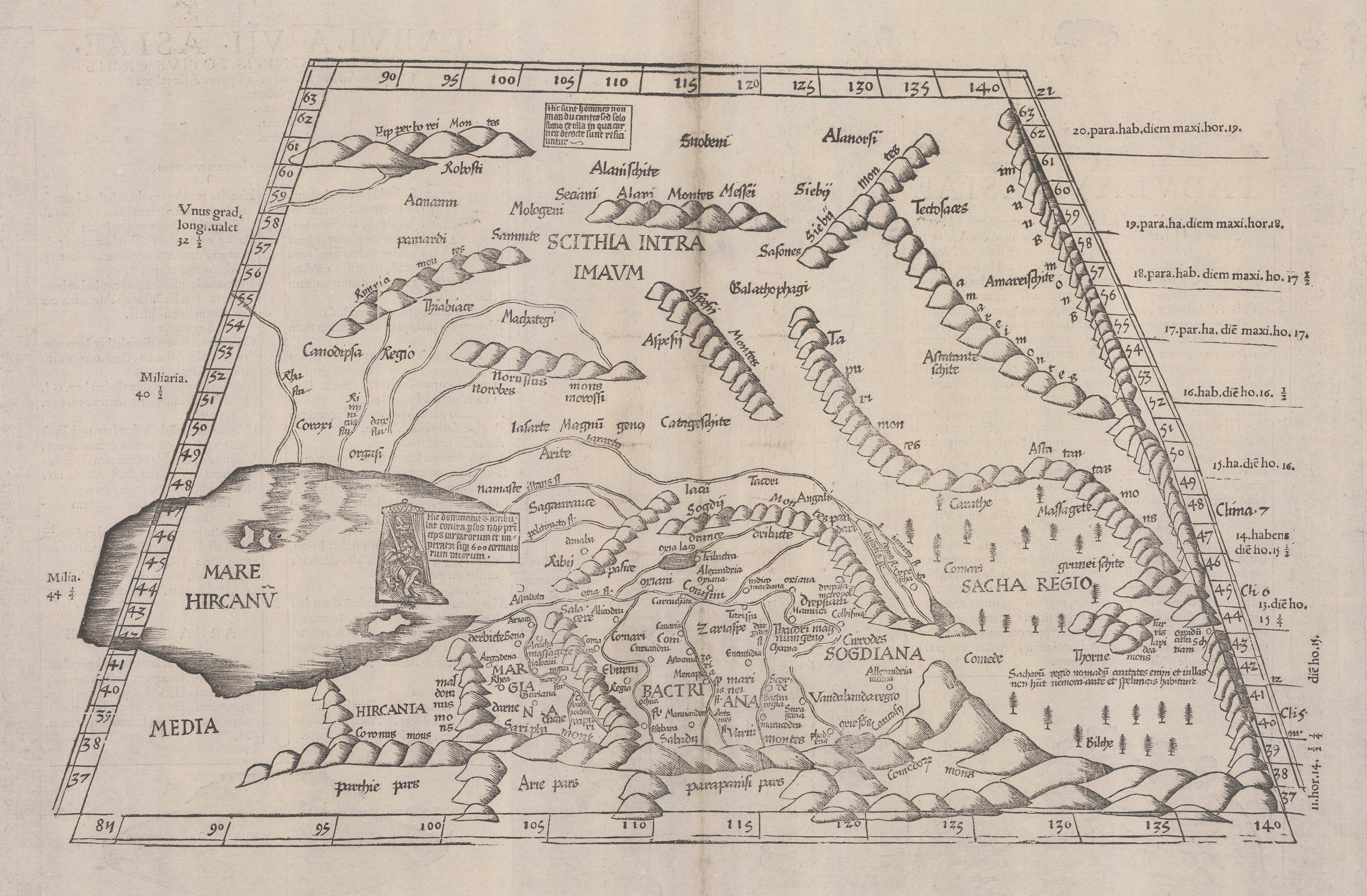 Claudius Ptolemy & Laurent Fries, Ptolemy's Central Asia, 1535 | The ...