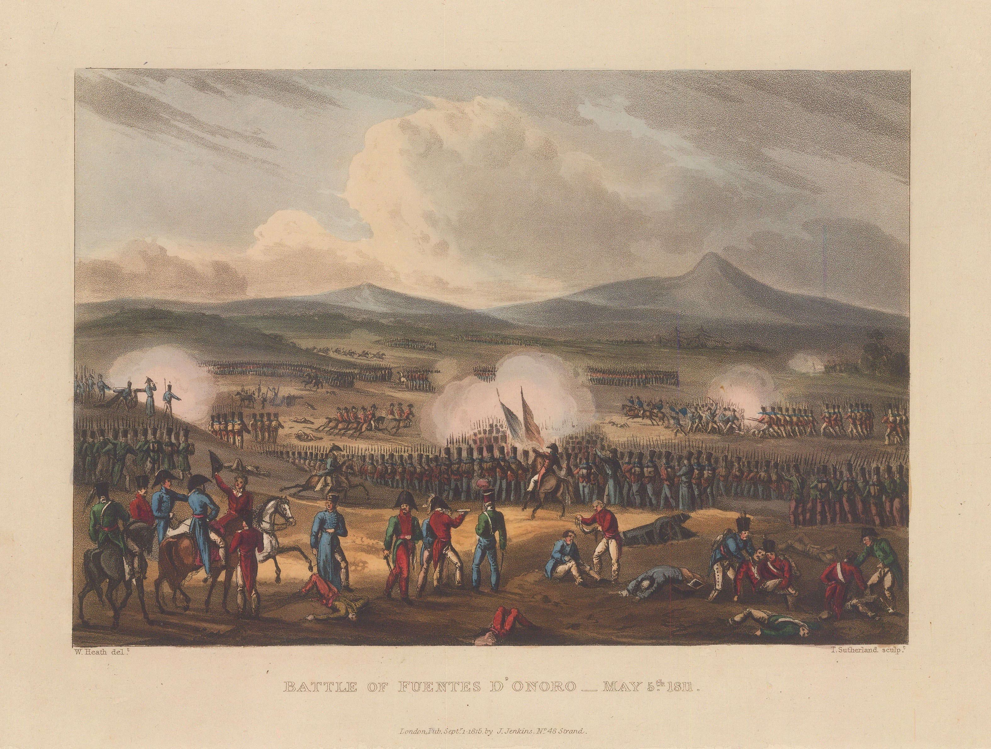 James Jenkins, Battle of Fuentes d'Onor 1811, 1815 | The Map House