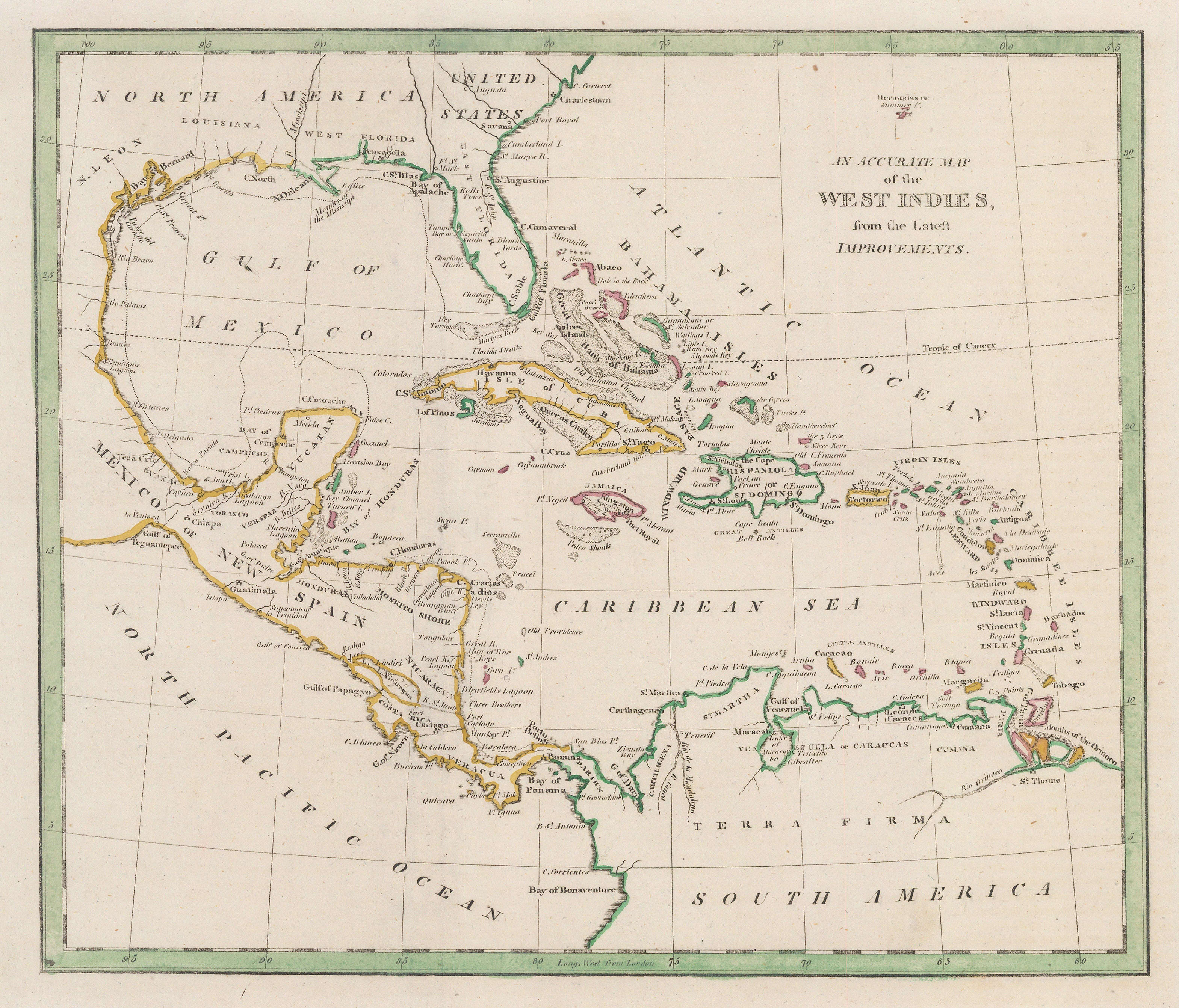Rev'd. James Barclay, The West Indies, 1811 | The Map House