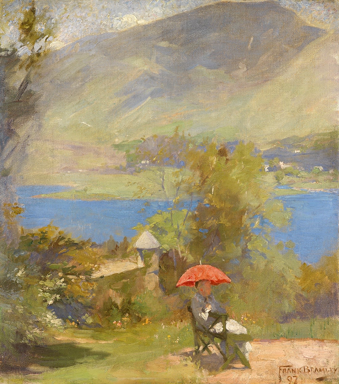 Frank Bramley (18571915), The Artist’s Wife at Grasmere The Maas Gallery