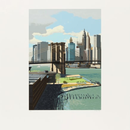 Richard Estes - East River, New York