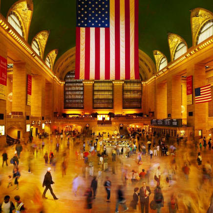 Lagerfeld in Grand Central Station, NYC, 2006