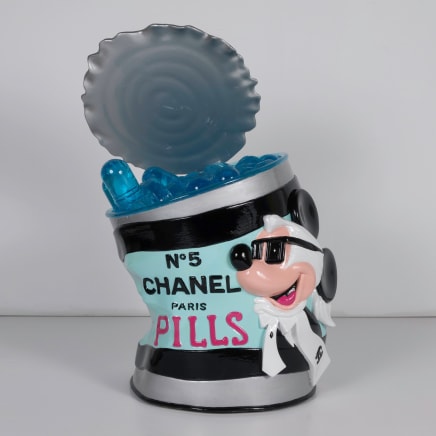 Mickey Lagerfeld Pill Can (Blue), 2022
