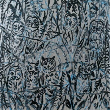 Owls In Woods Deep Forest II, 2023