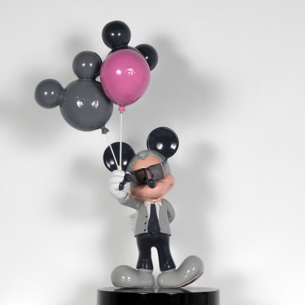 Mickey Lagerfeld Balloon (Grey, Black, Pink), 2022