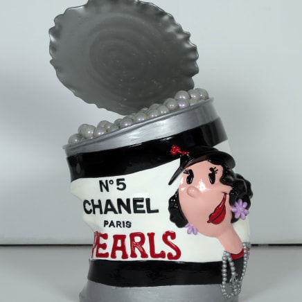 Olive Chanel Pearl Can (Silver, Black, White), 2022