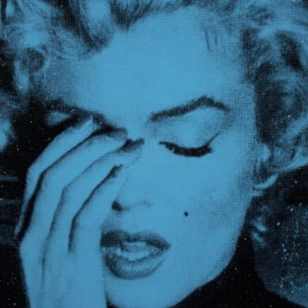 Russell Young - Marilyn Crying Diamond (Sunset Blue)
