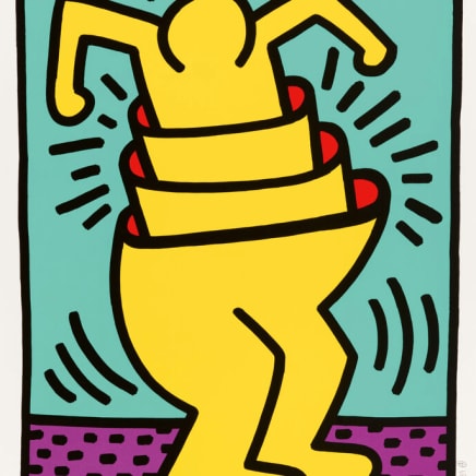 Keith Haring - Untitled (Cup Man) (from the portfolio "Kinderstern")