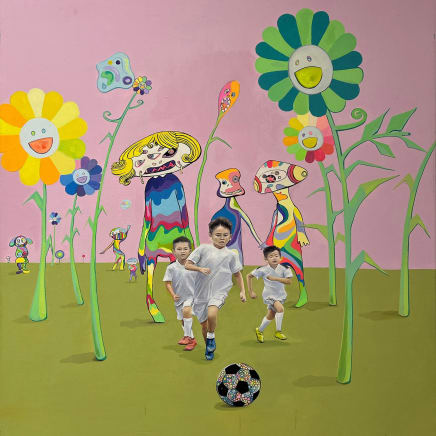 Kids Playing With Masters (Murakami), 2022