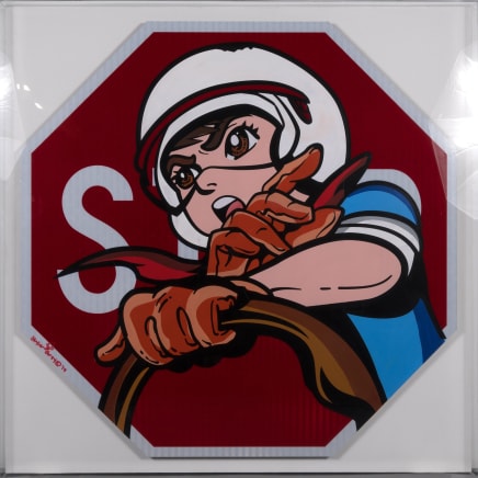 Speed Racer Stop Sign (Large), 2021