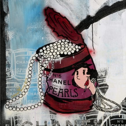 Olive Oyl Chanel Pearls in Can, 2019