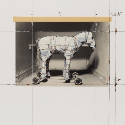 Christo - Wrapped Horse, Project for Neo-Dada, Wrapped Musee D'art Moderne de la Ville de Paris